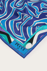 Pucci Labirinto Print Silk Triangle Scarf