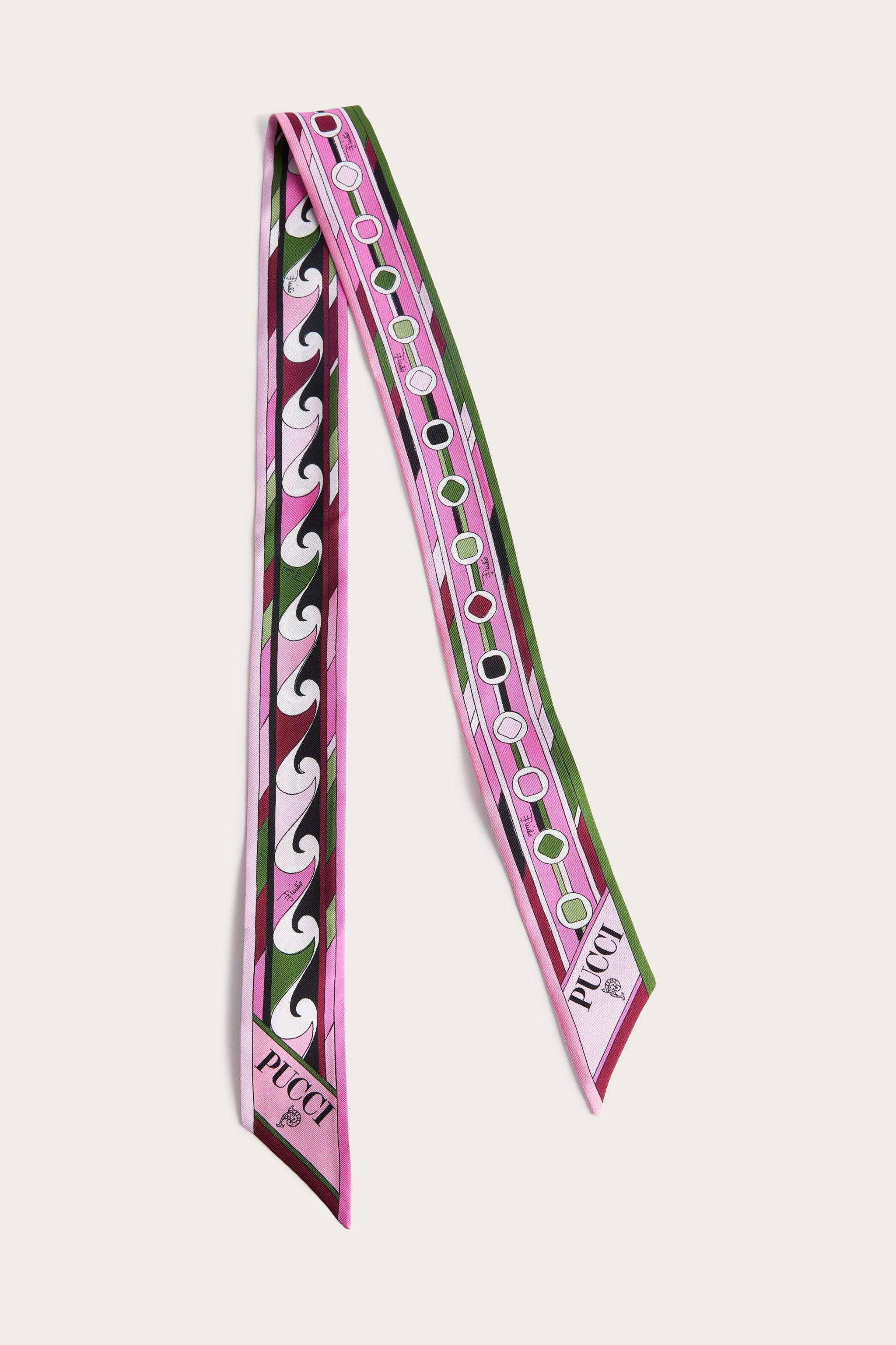 Pucci Vivara and Bouclé Print Silk Scarf