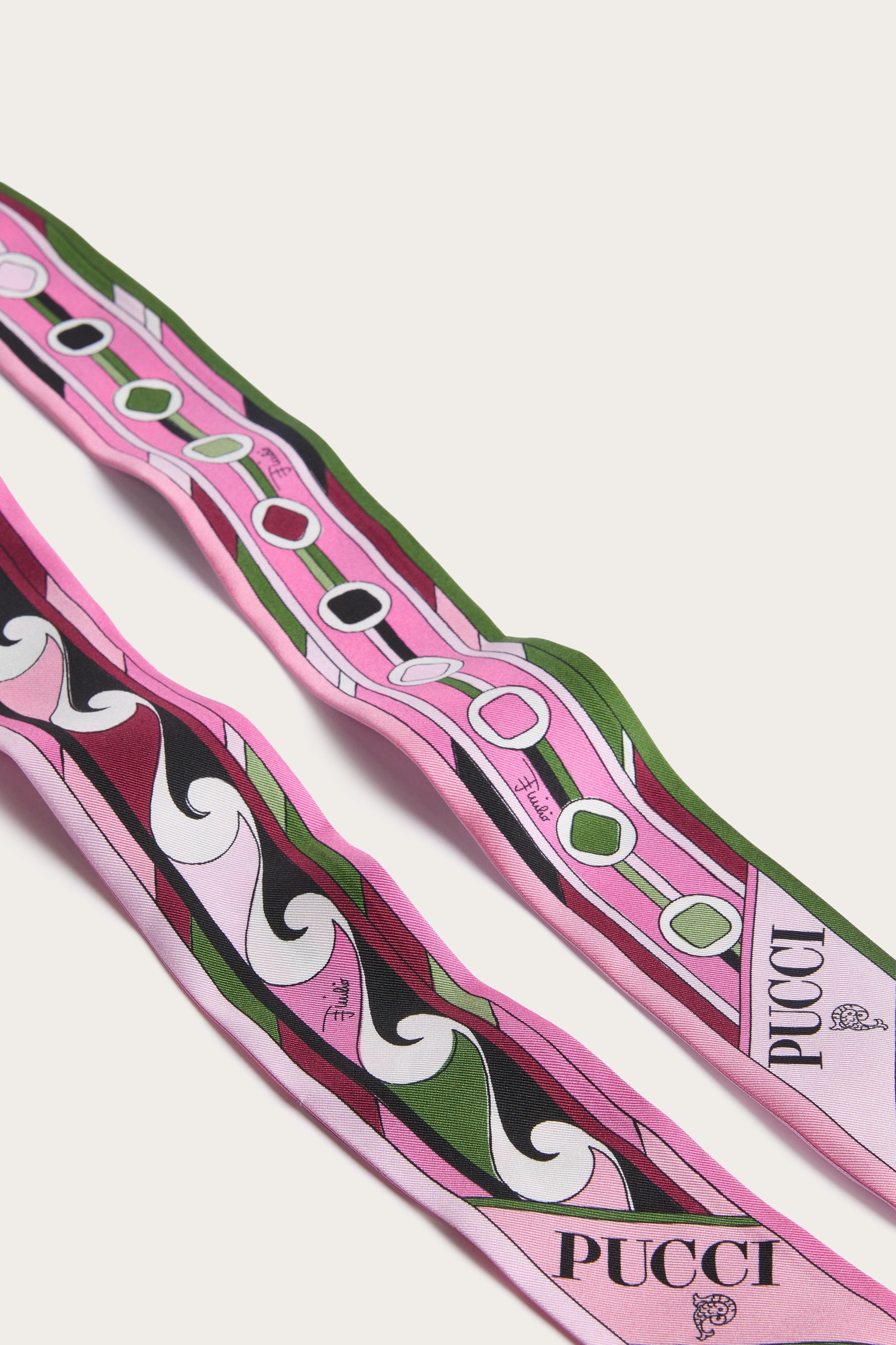 Pucci Vivara and Bouclé Print Silk Scarf