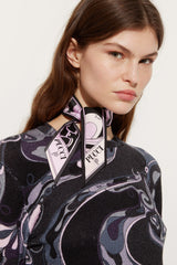 Pucci Iride and Istrice Print Silk Twill Scarf