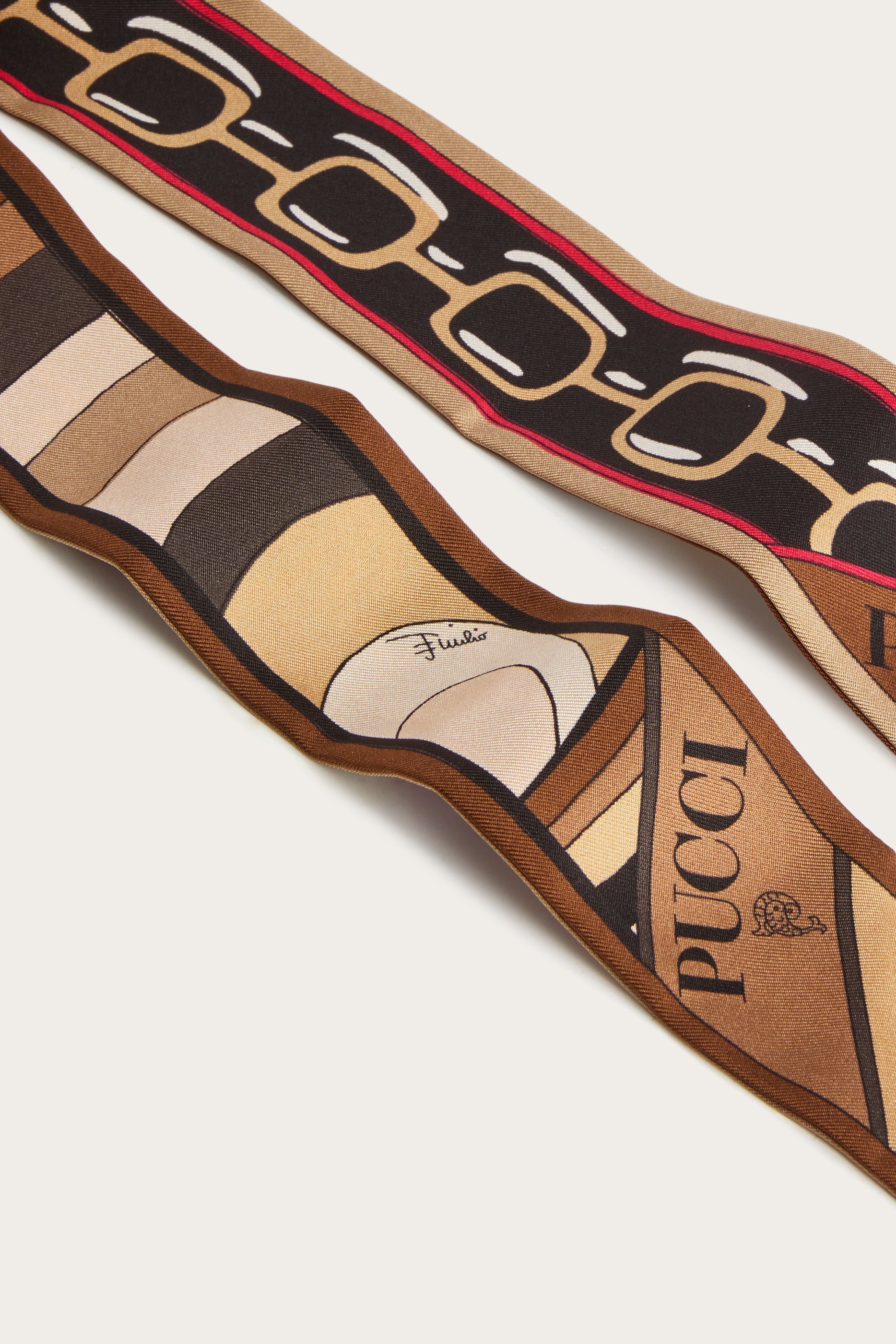 Pucci Iride and Istrice Print Silk Twill Scarf