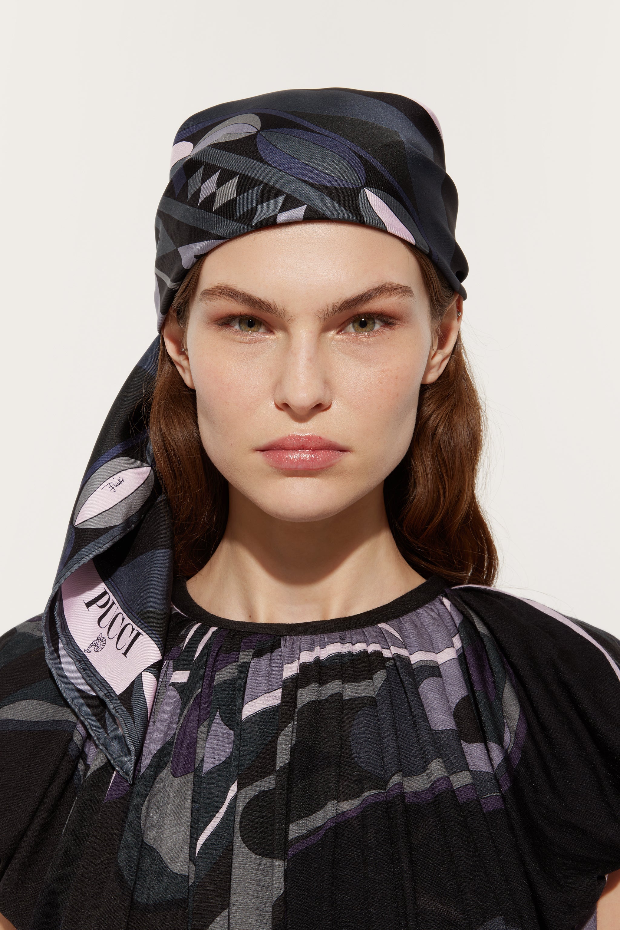 Pucci Collane Print Silk Twill Scarf