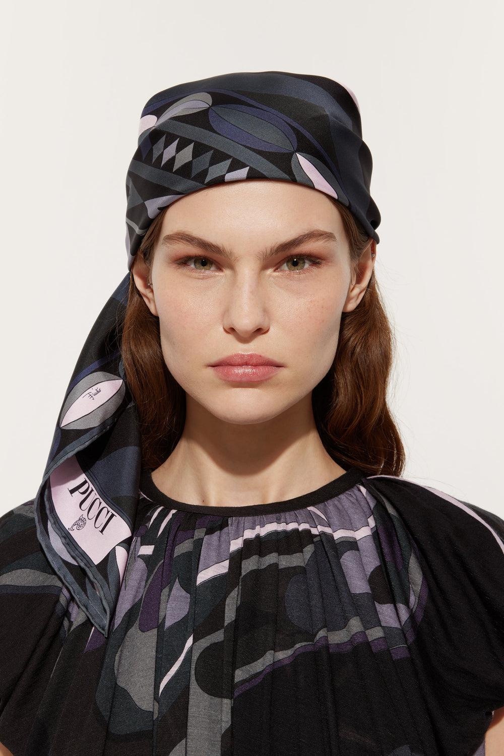 Pucci Collane Print Silk Twill Scarf