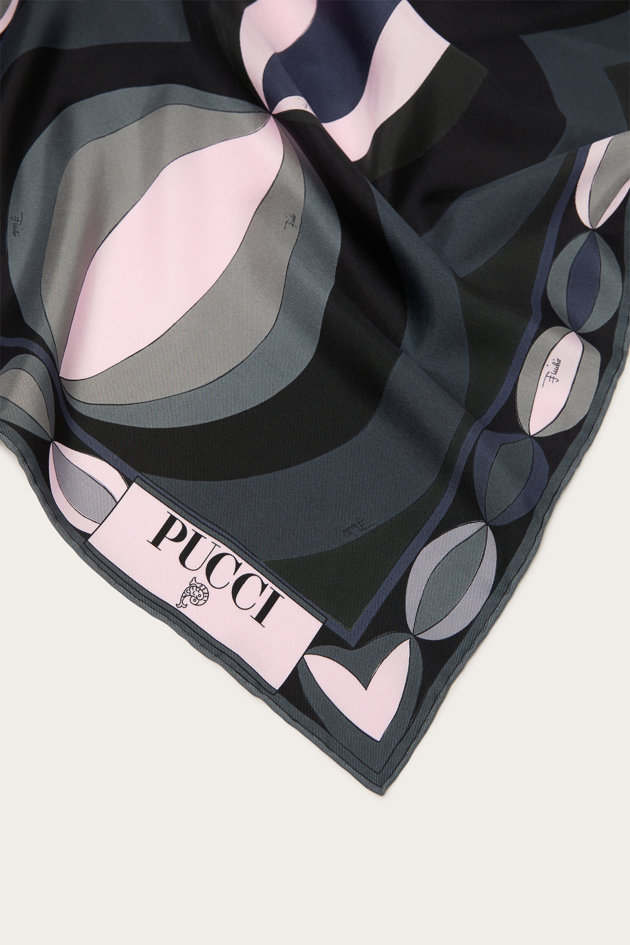 Pucci Collane Print Silk Twill Scarf