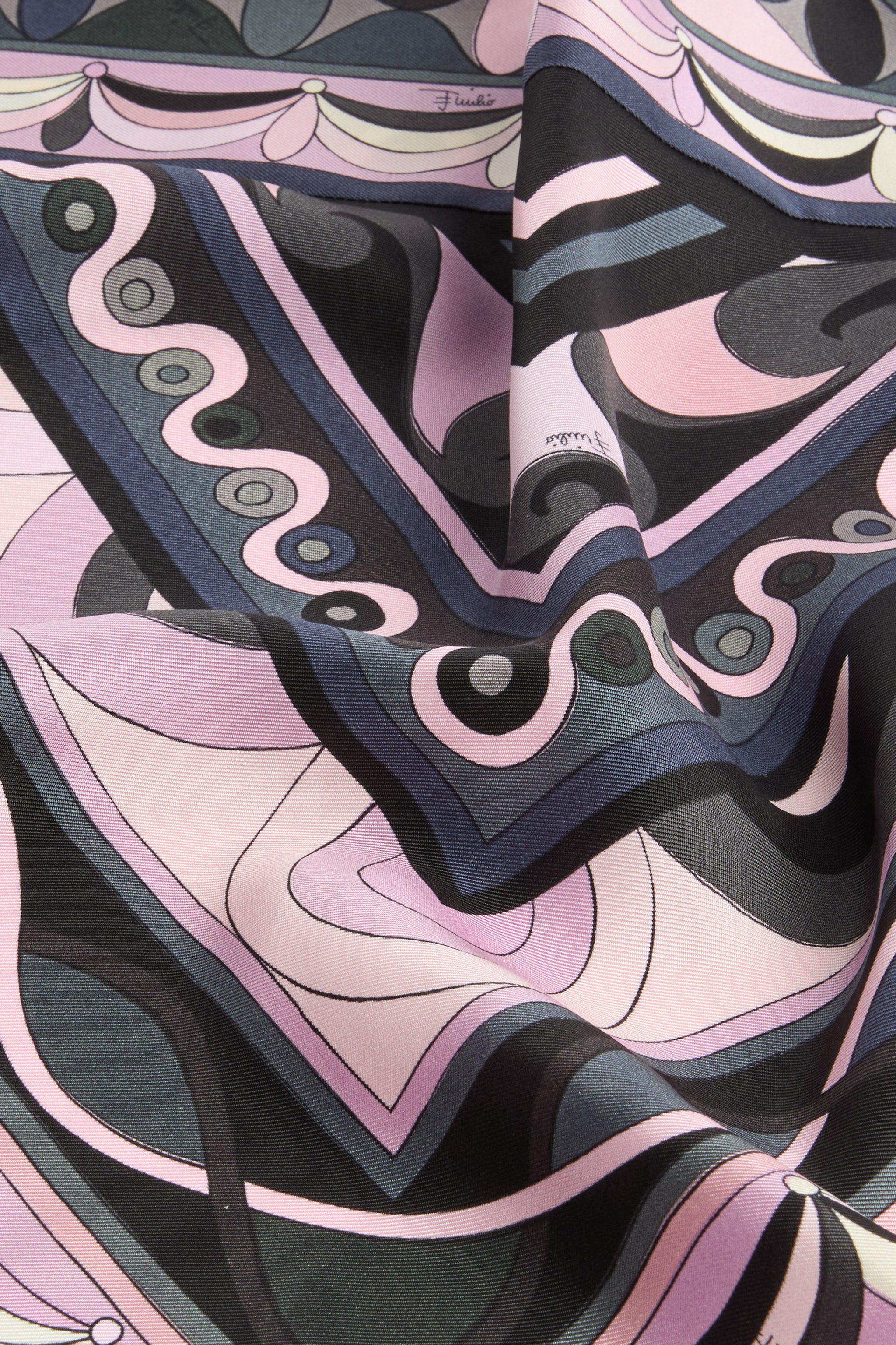 Pucci Mixed Prints Silk Twill Scarf