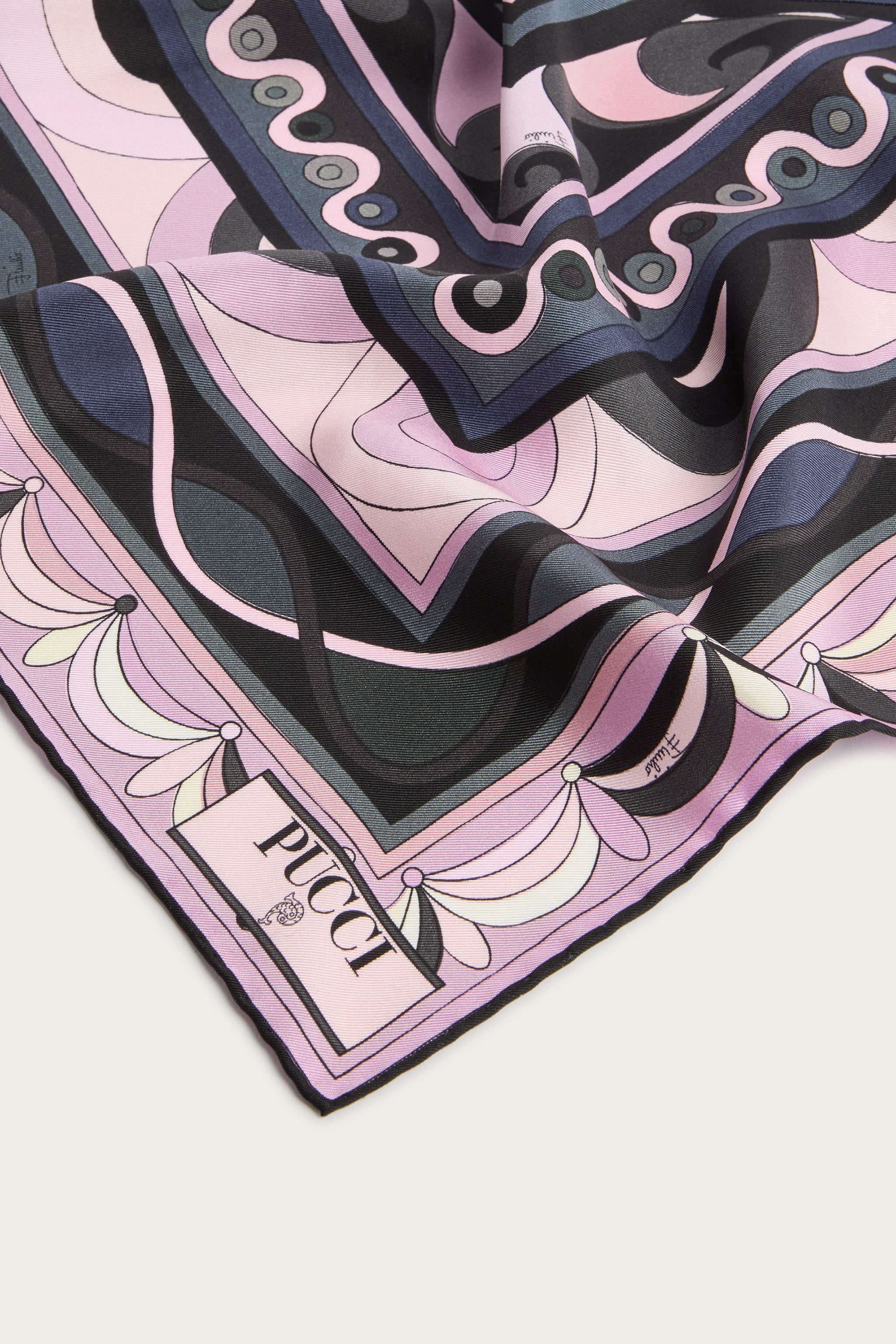 Pucci Mixed Prints Silk Twill Scarf