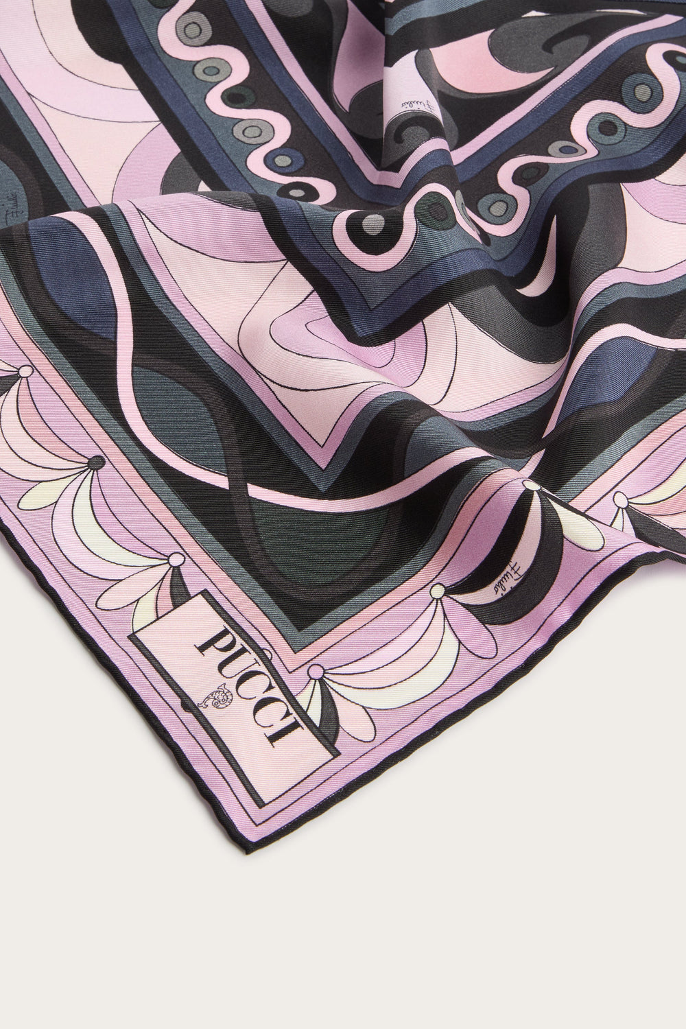 Pucci Mixed Prints Silk Twill Scarf