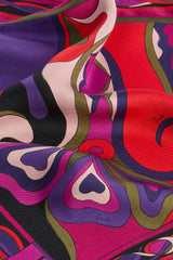 Pucci Orchidee Print Silk Twill Scarf