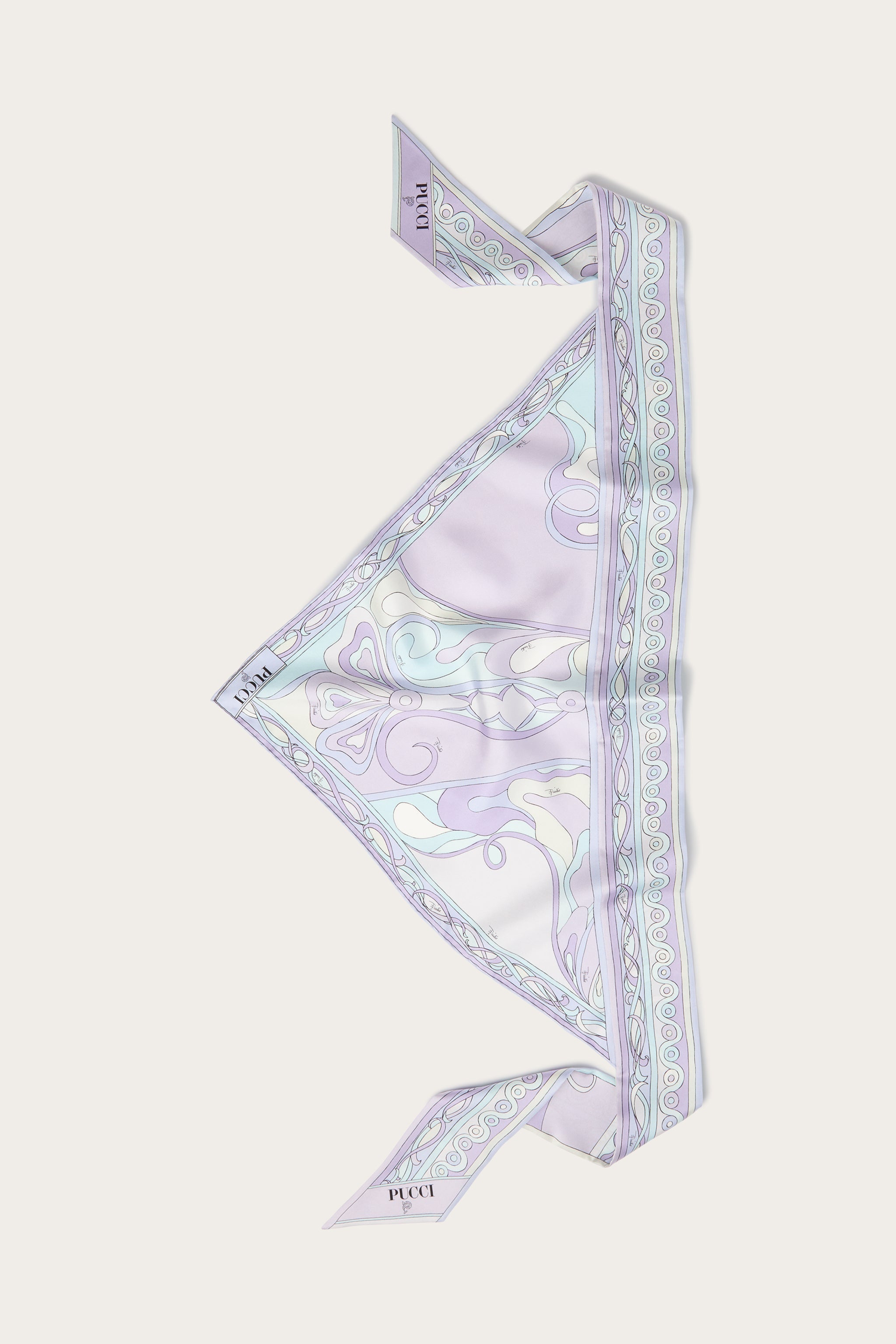 Pucci Orchidee Print Silk Twill Scarf