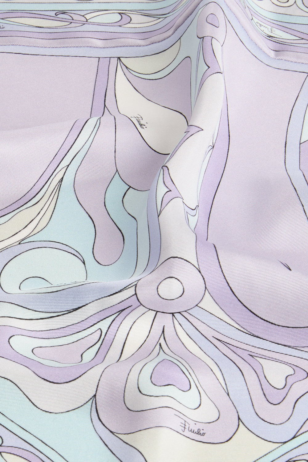 Pucci Orchidee Print Silk Twill Scarf