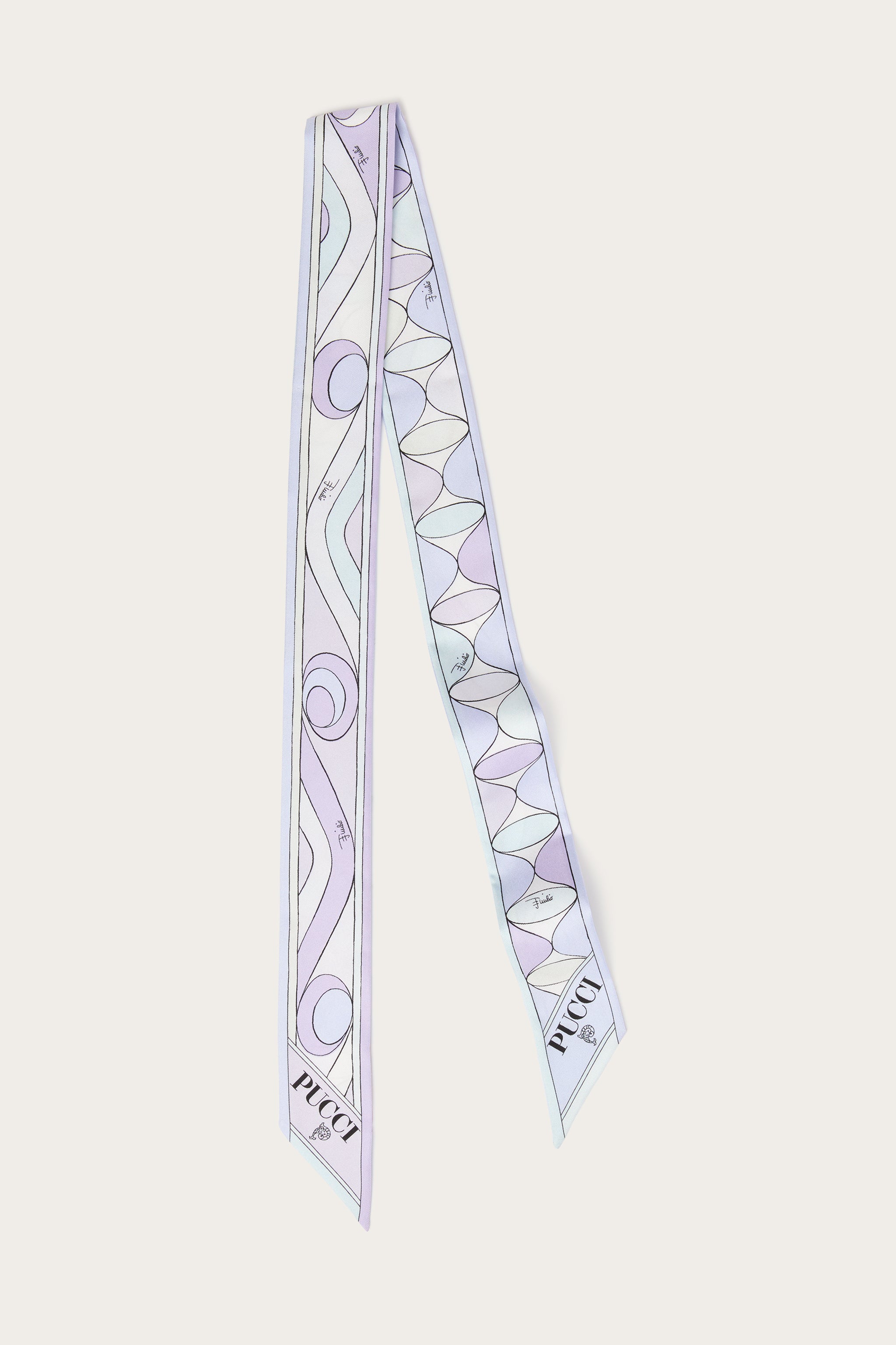 Pucci Mixed Prints Silk Twill Scarf