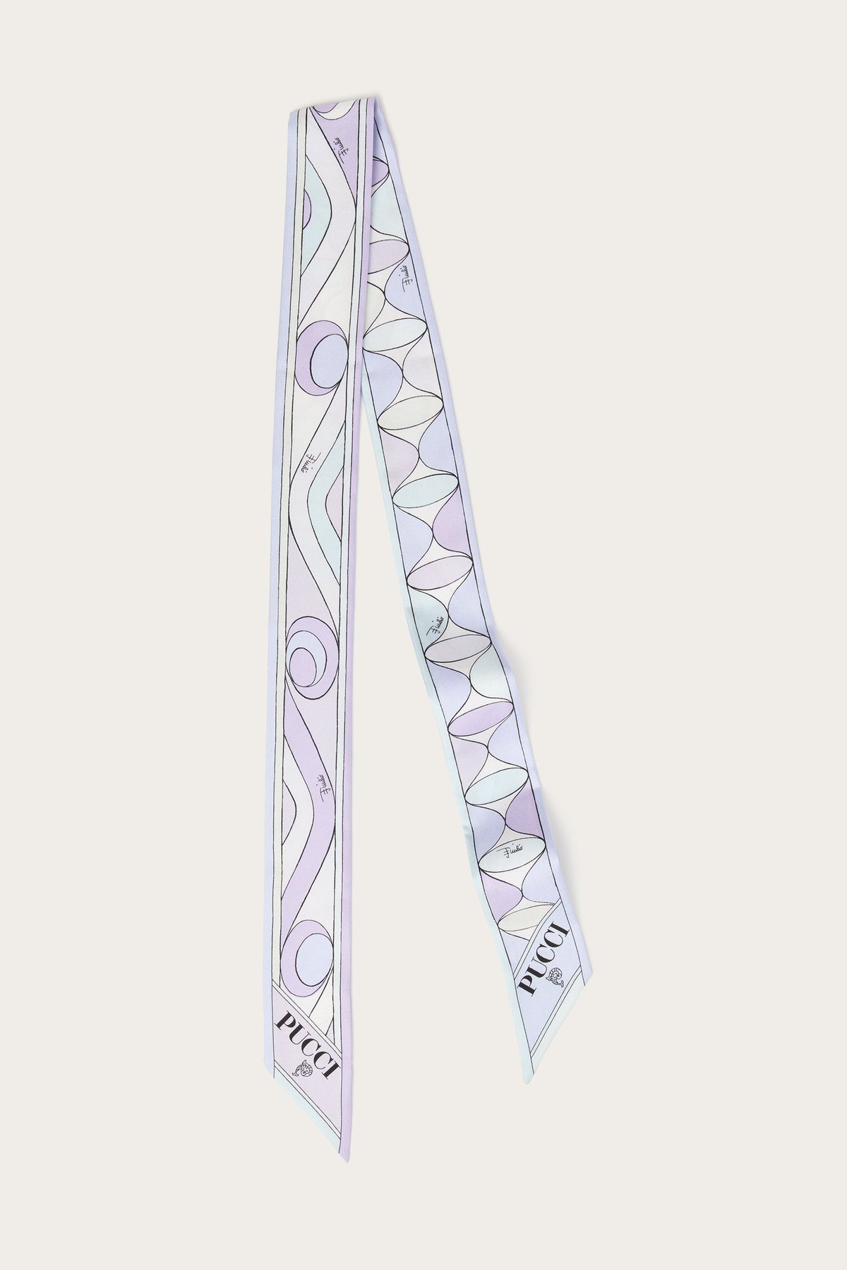 Pucci Mixed Prints Silk Twill Scarf