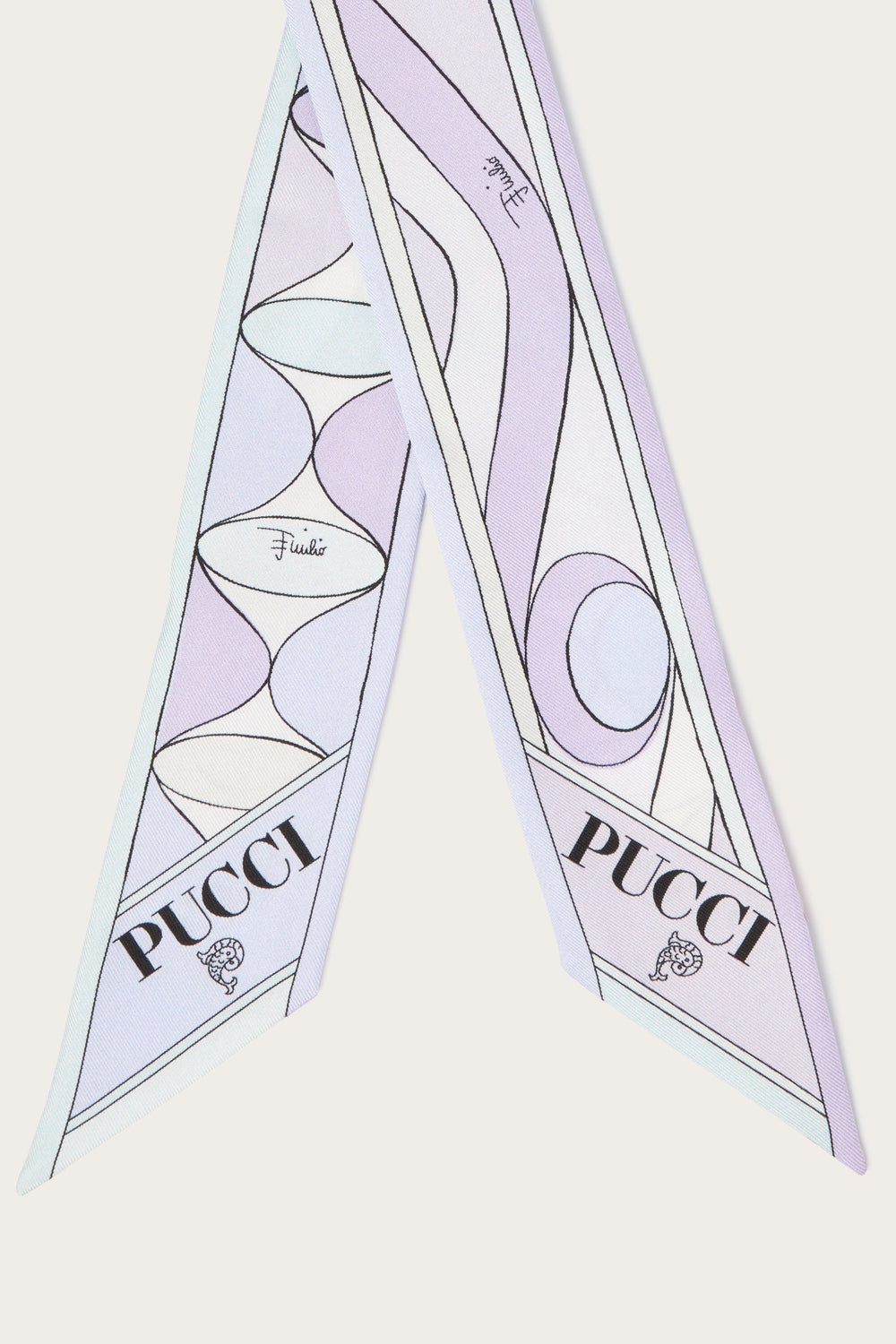 Pucci Mixed Prints Silk Twill Scarf