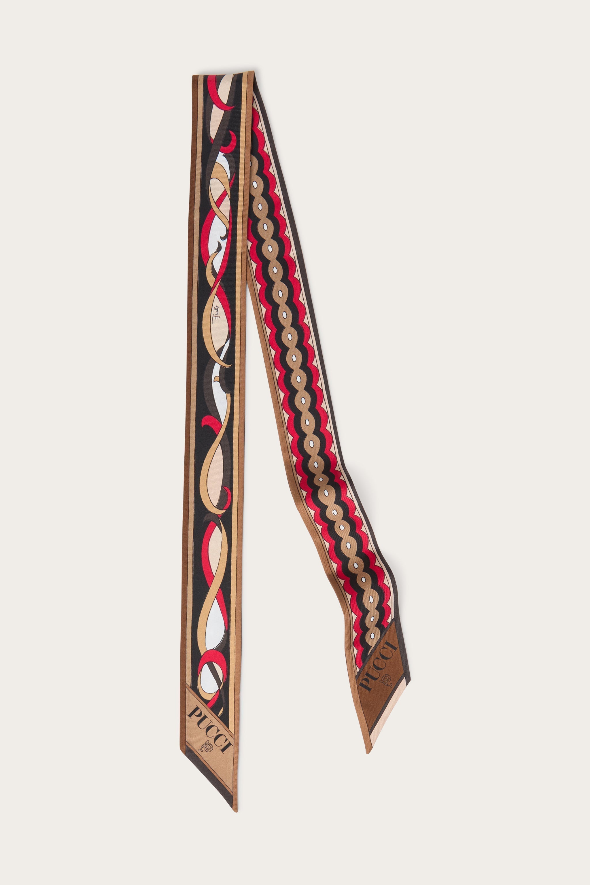 Pucci Girandole and Papiro Print Silk Twill Scarf