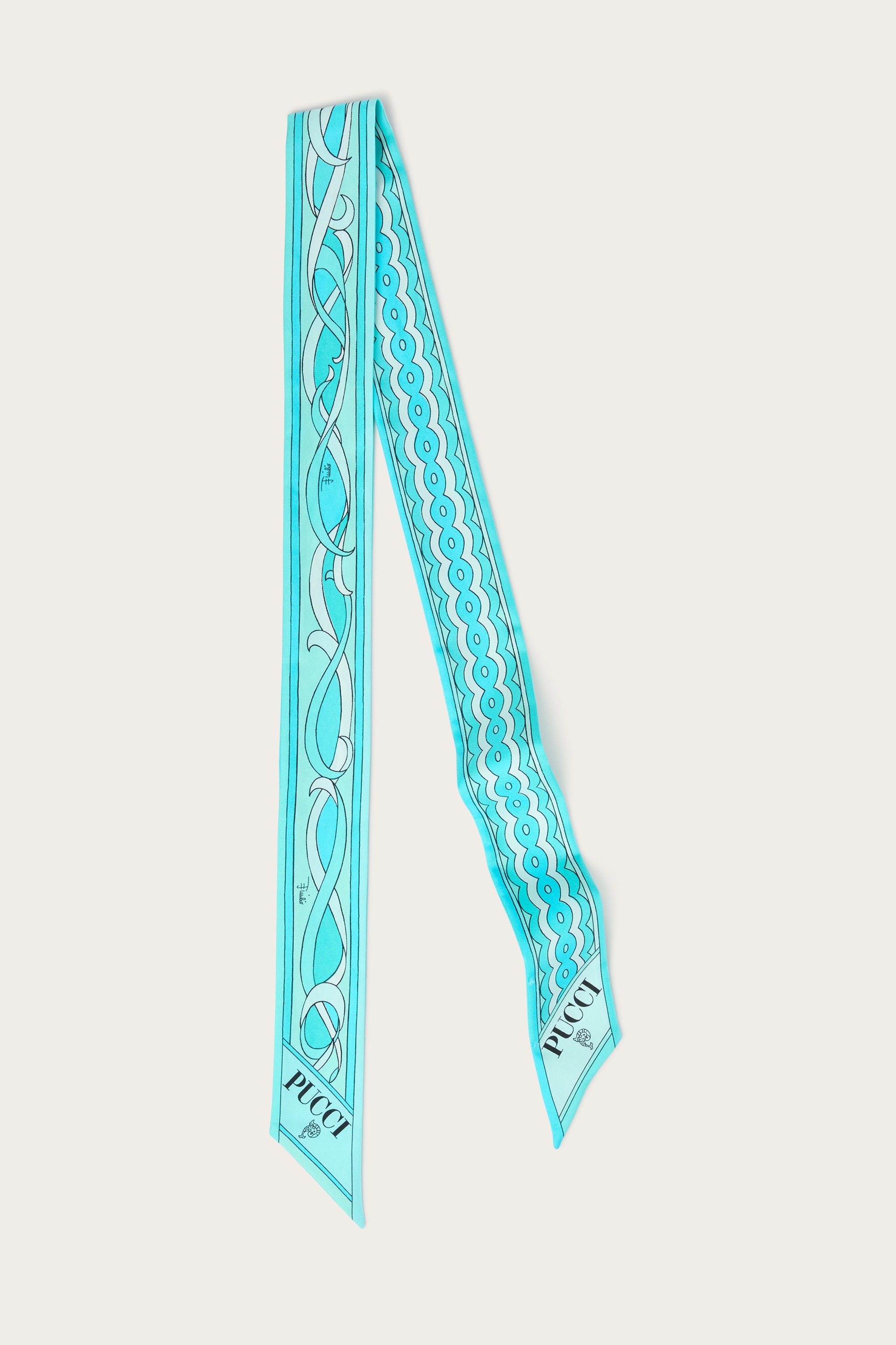 Pucci Girandole and Papiro Print Silk Twill Scarf