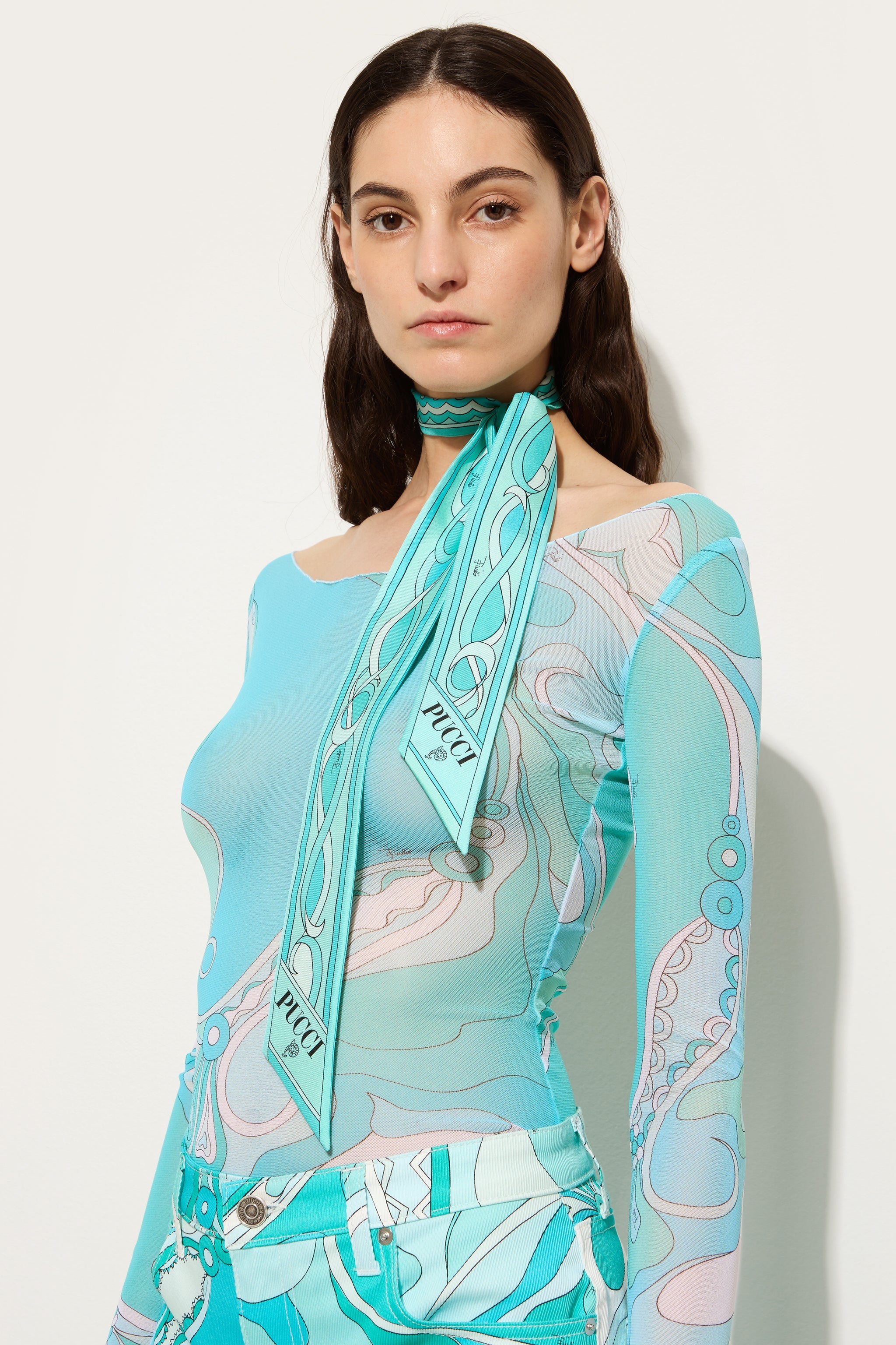 Pucci Girandole and Papiro Print Silk Twill Scarf