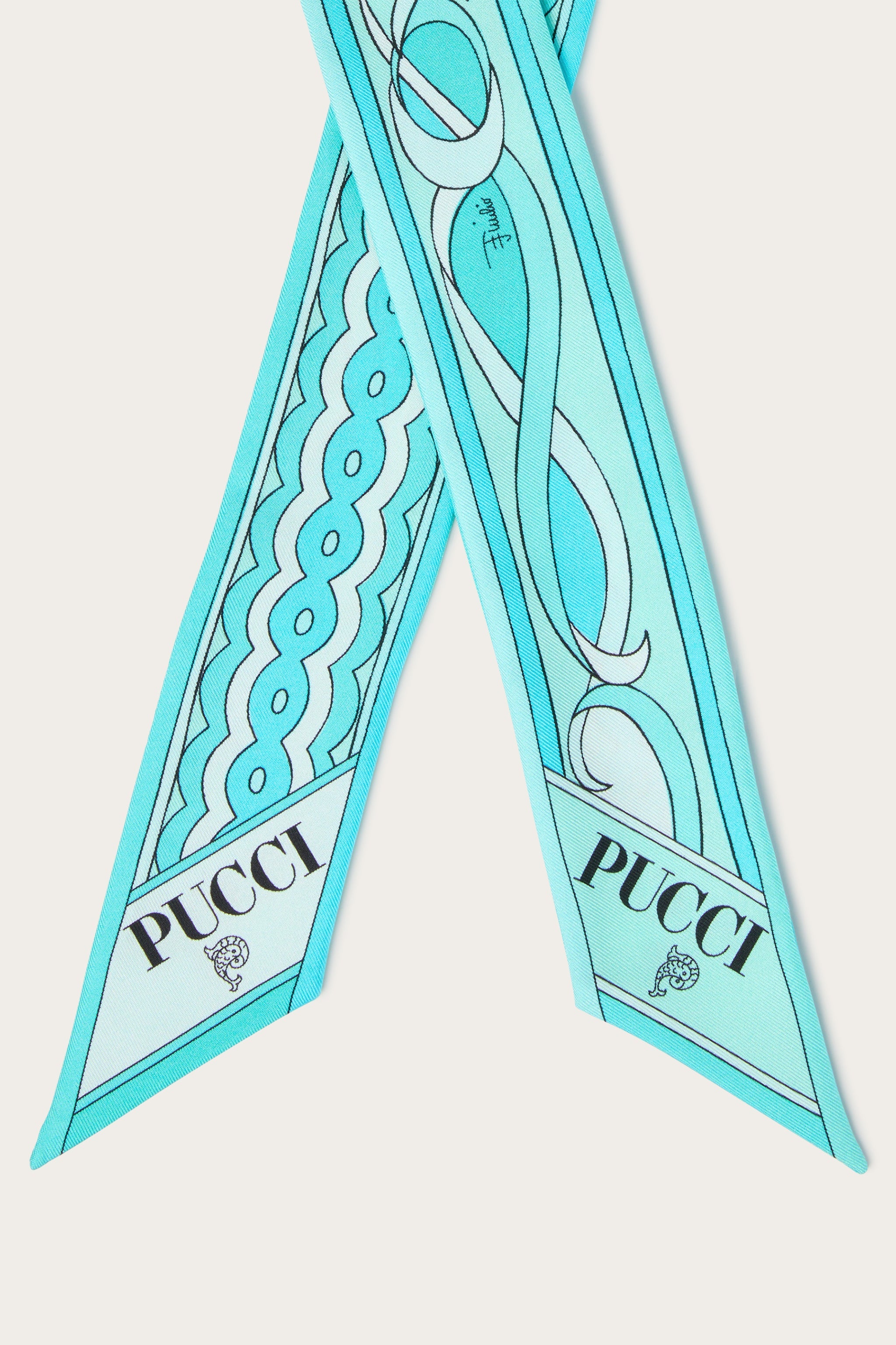 Pucci Girandole and Papiro Print Silk Twill Scarf