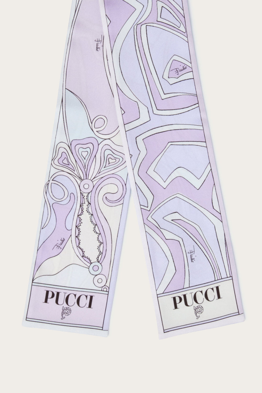Pucci Labirinto and Orchidee Print Silk Twill Scarf