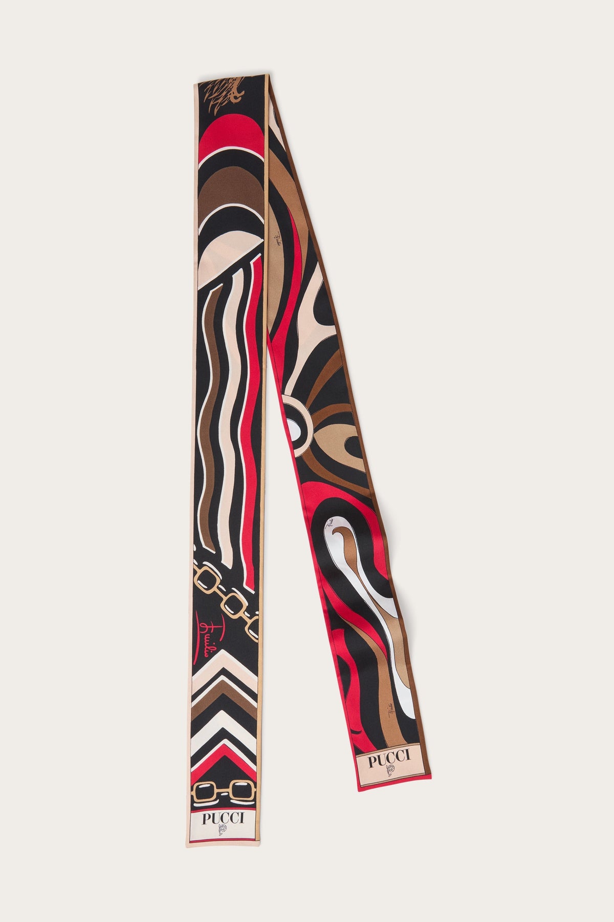 Pucci Istrice and Marmo Print Silk Scarf