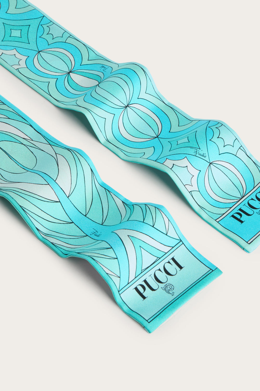Pucci Volute and Collane Print Silk Twill Scarf