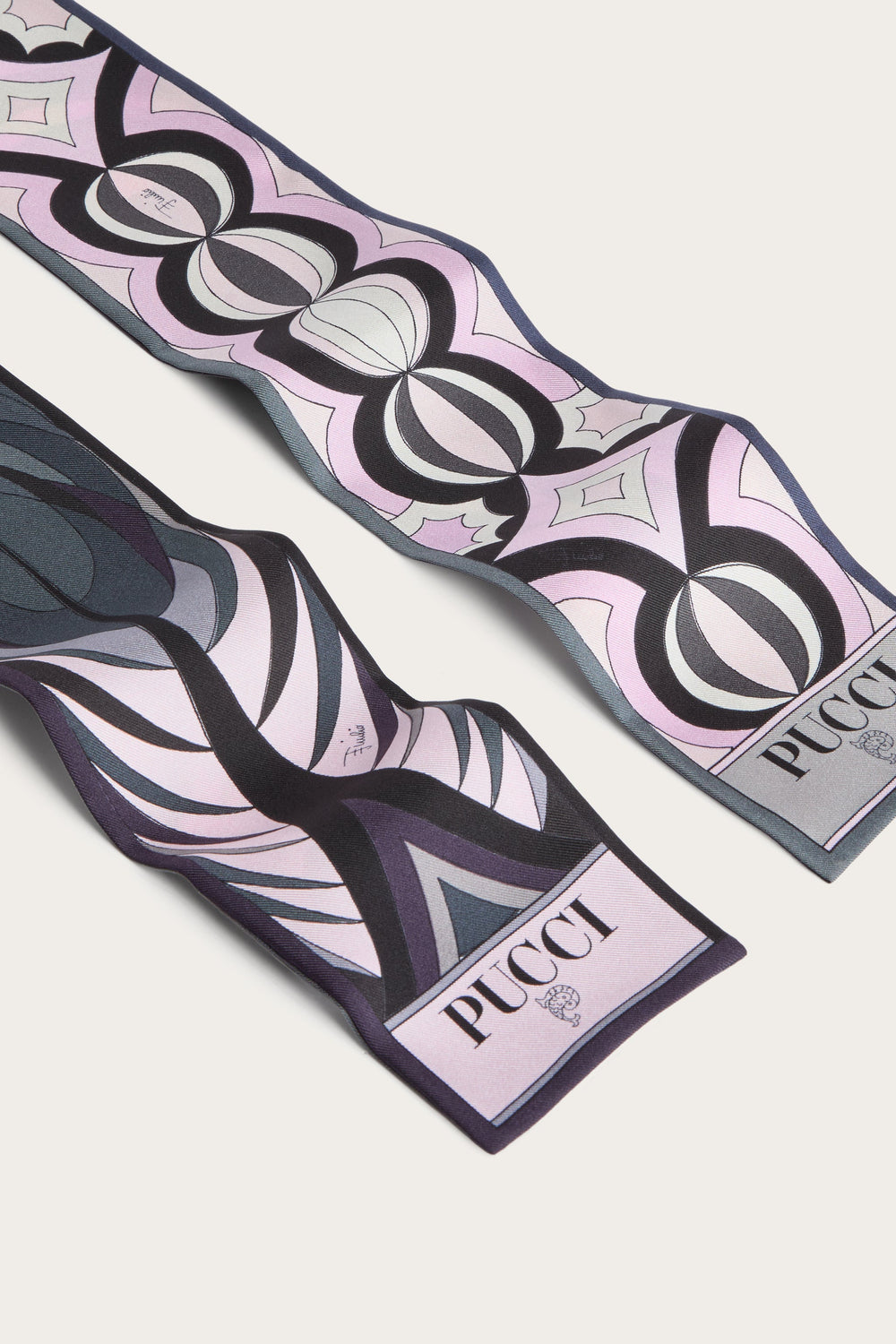 Pucci Volute and Collane Print Silk Twill Scarf