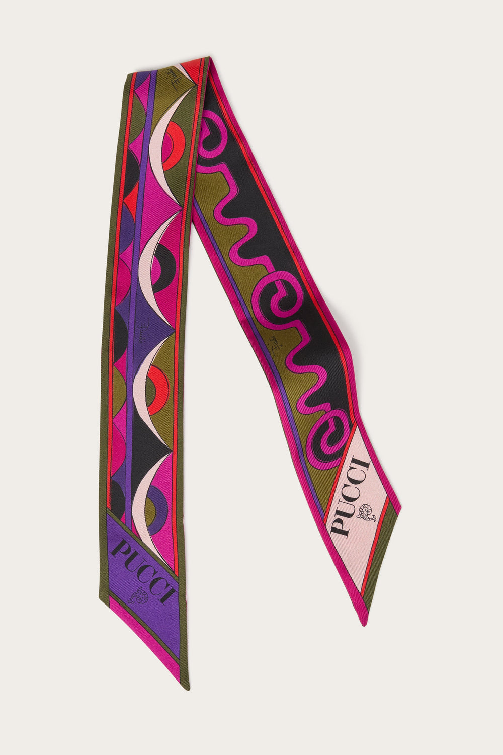 Pucci Astro and Rombi Print Silk Twill Scarf