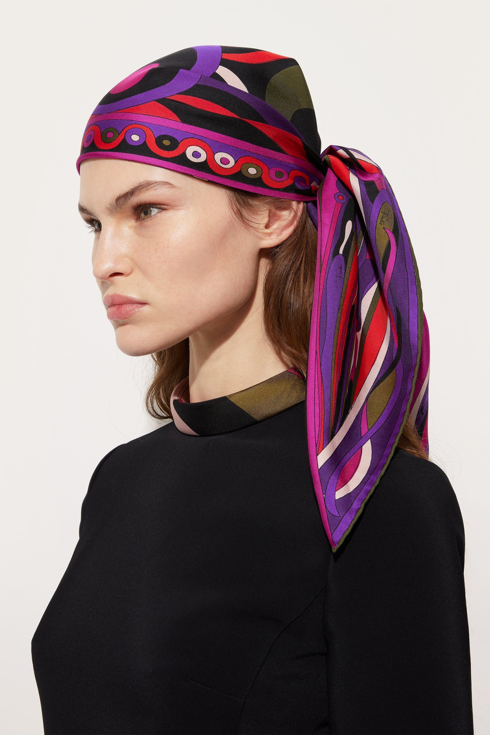 Pucci Marmo and Orchidee Print Carre