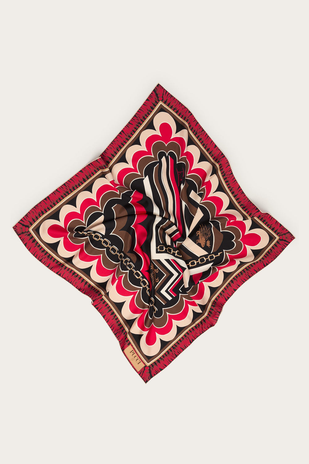 Pucci Istrice Print Silk Carre