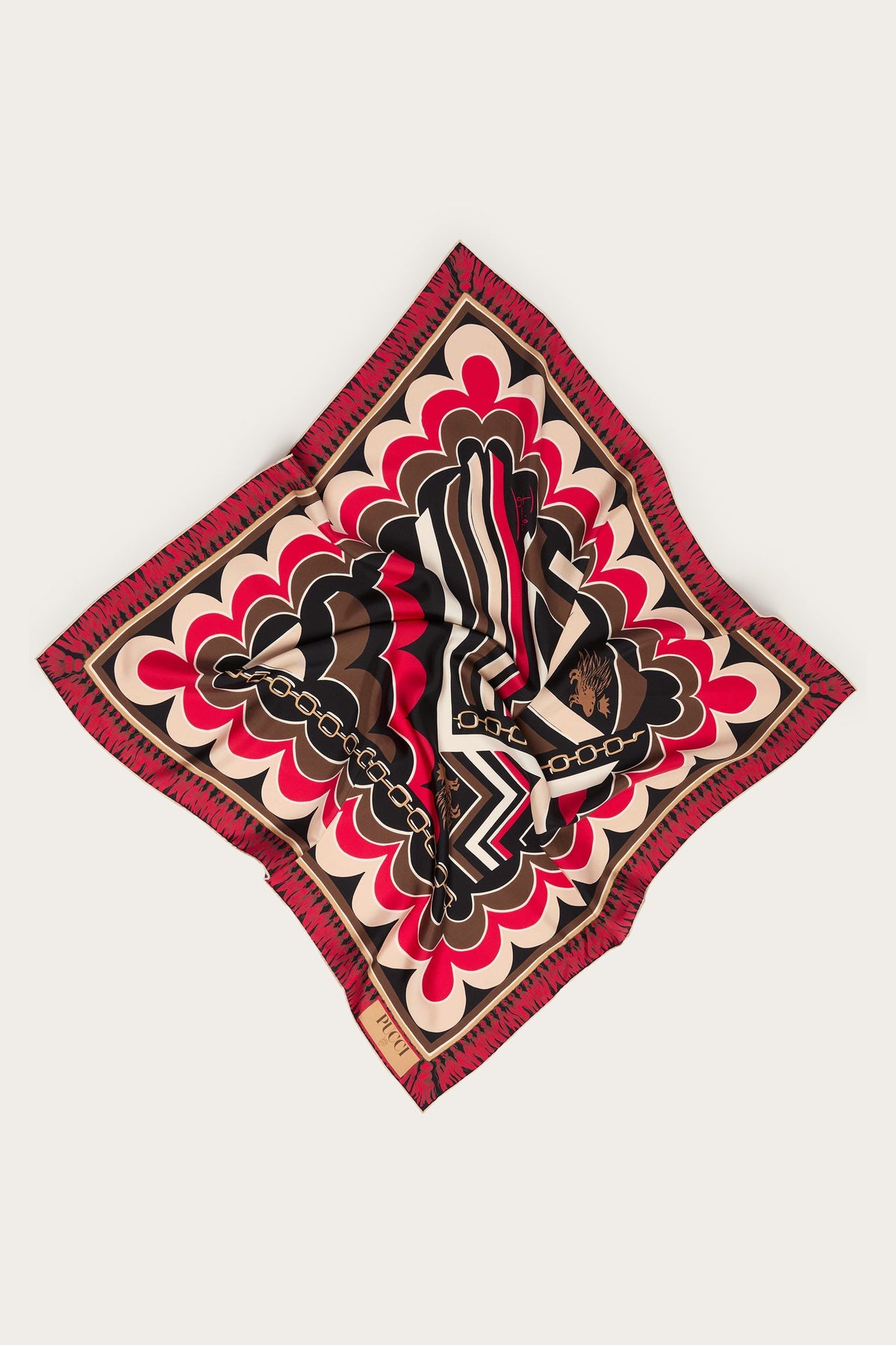 Pucci Istrice Print Silk Carre
