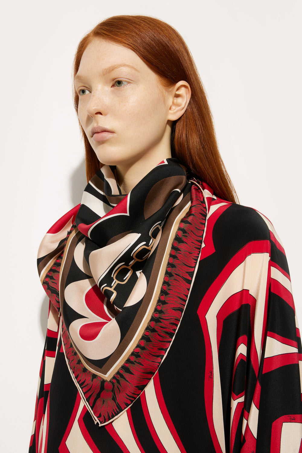 Pucci Istrice Print Silk Carre