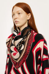 Pucci Istrice Print Silk Carre