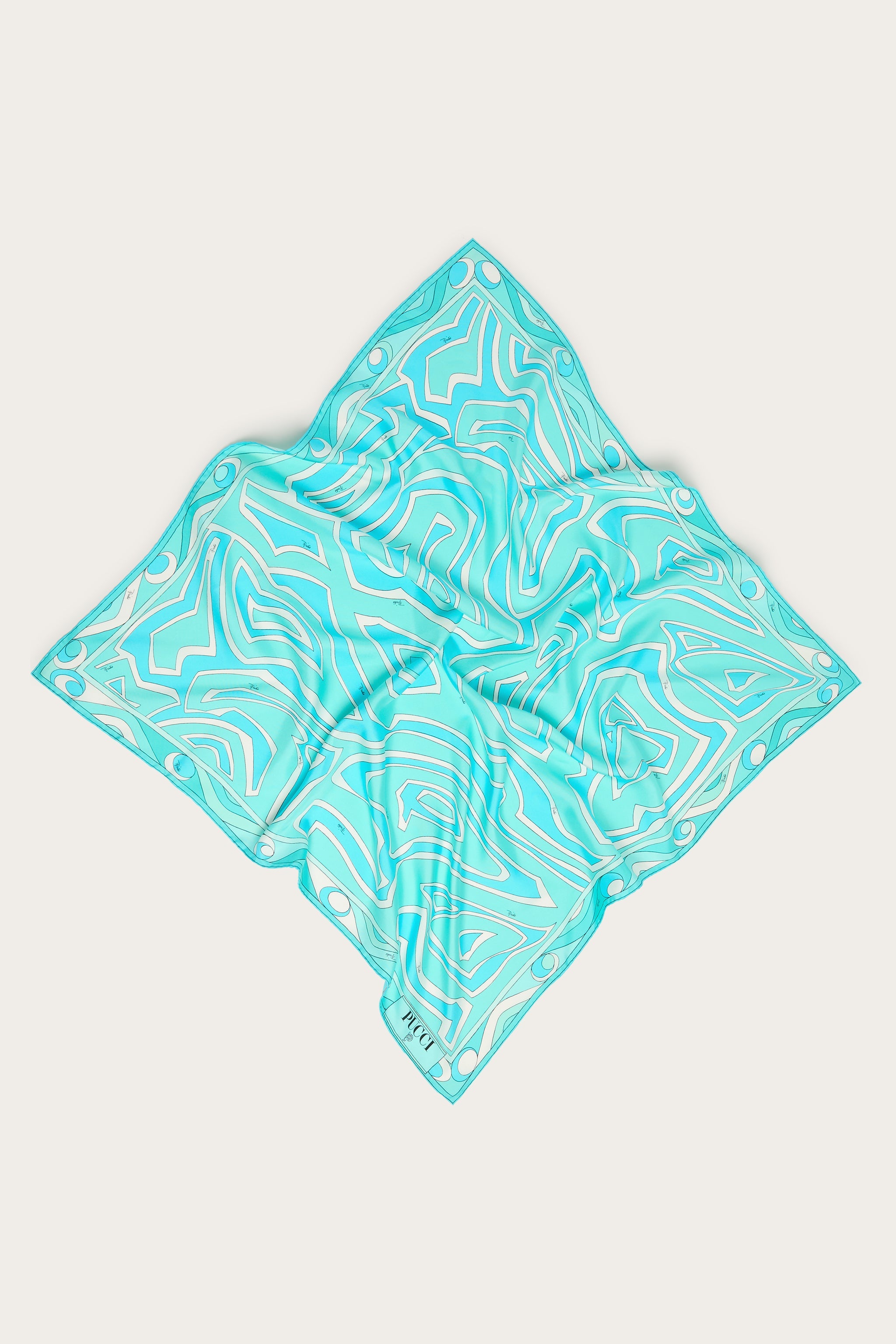 Pucci Labirinto Print Silk Carre