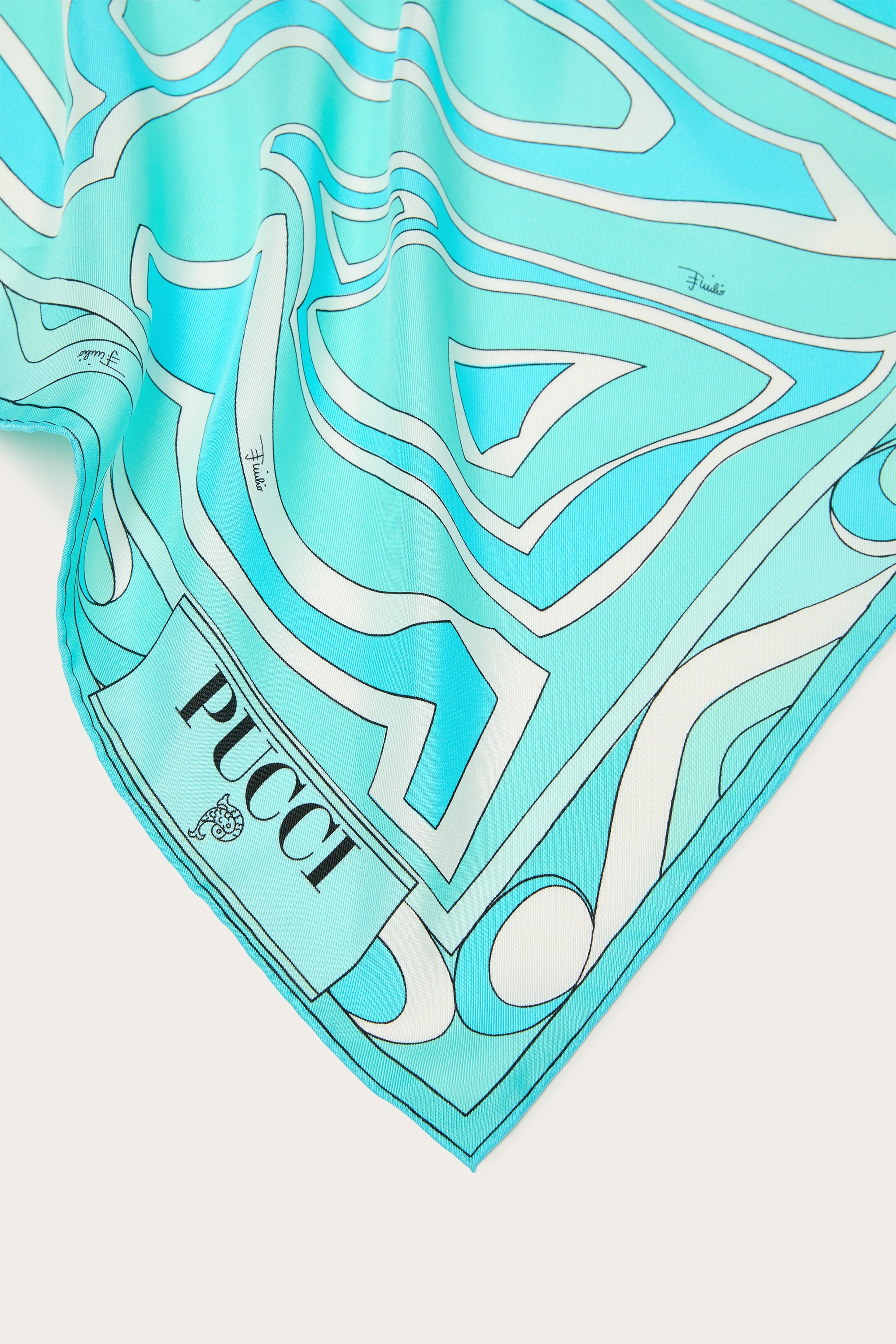 Pucci Labirinto Print Silk Carre