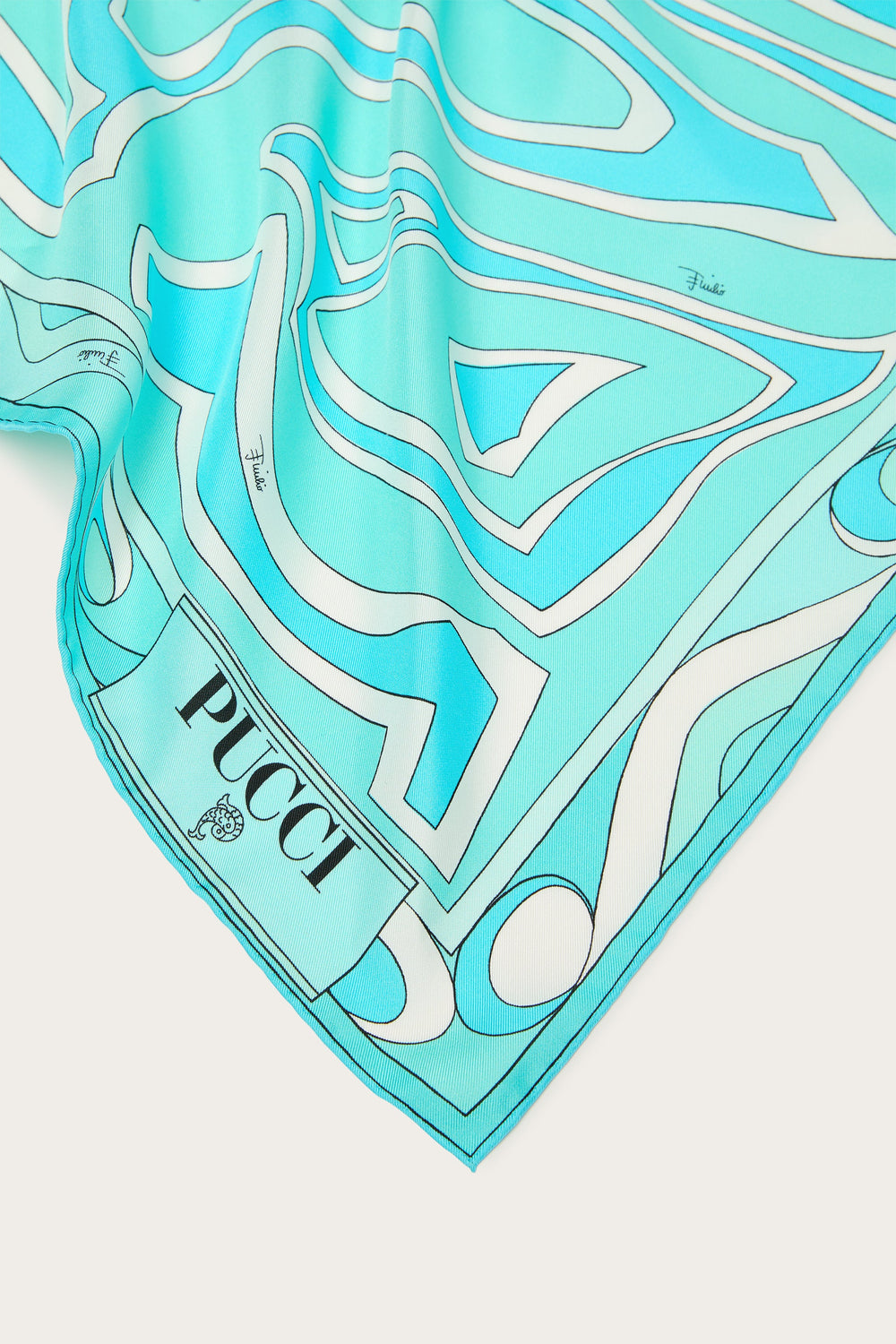 Pucci Labirinto Print Silk Carre
