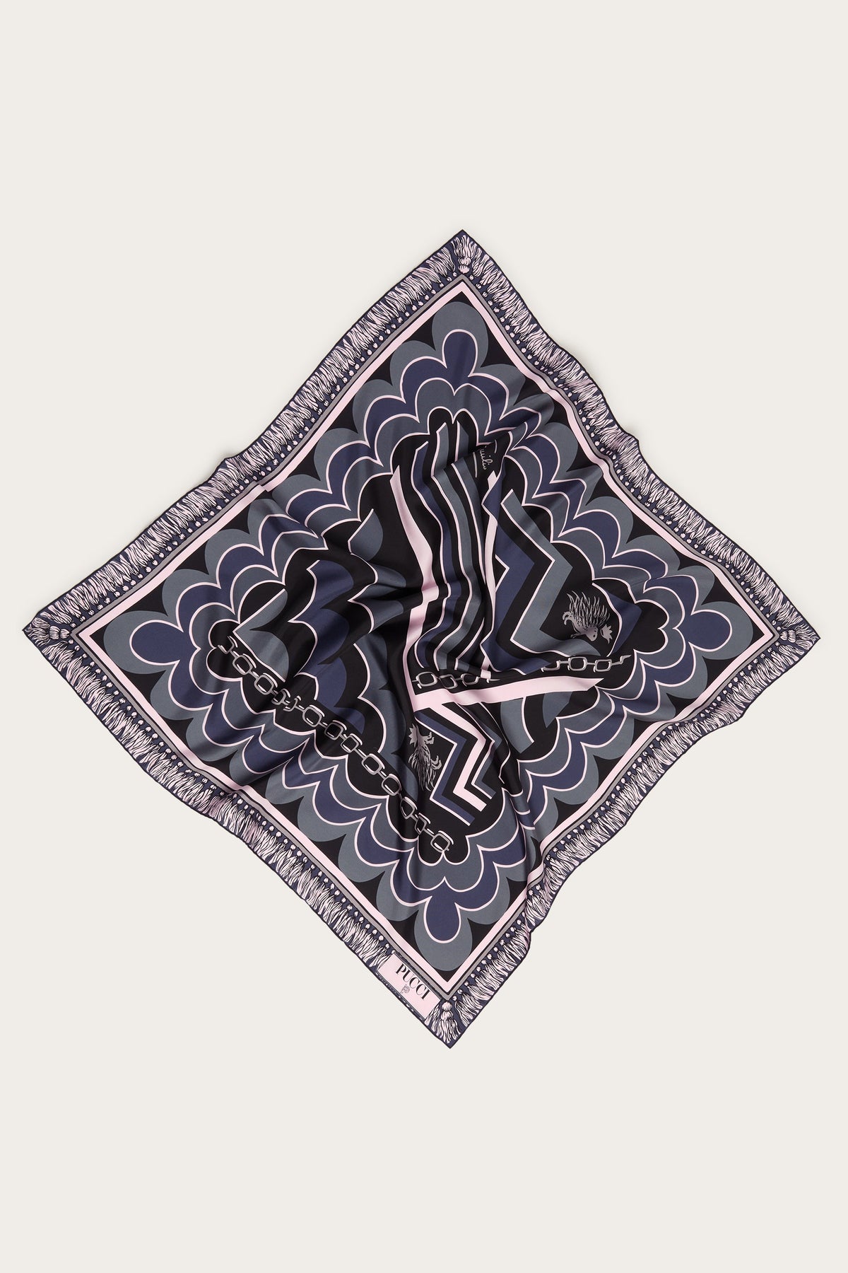 Pucci Istrice Print Silk Carre
