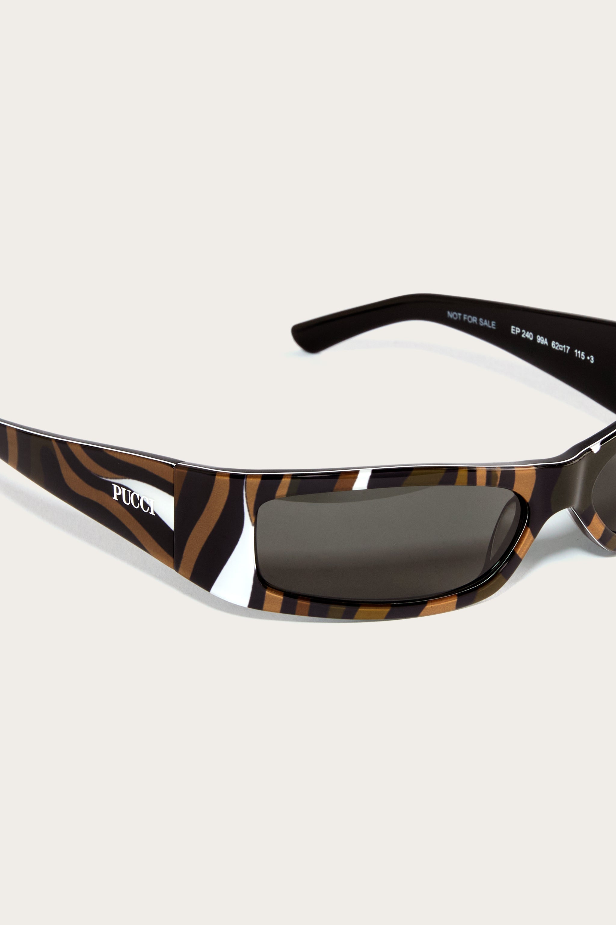 Pucci Marmo Print Rectangular Sunglasses