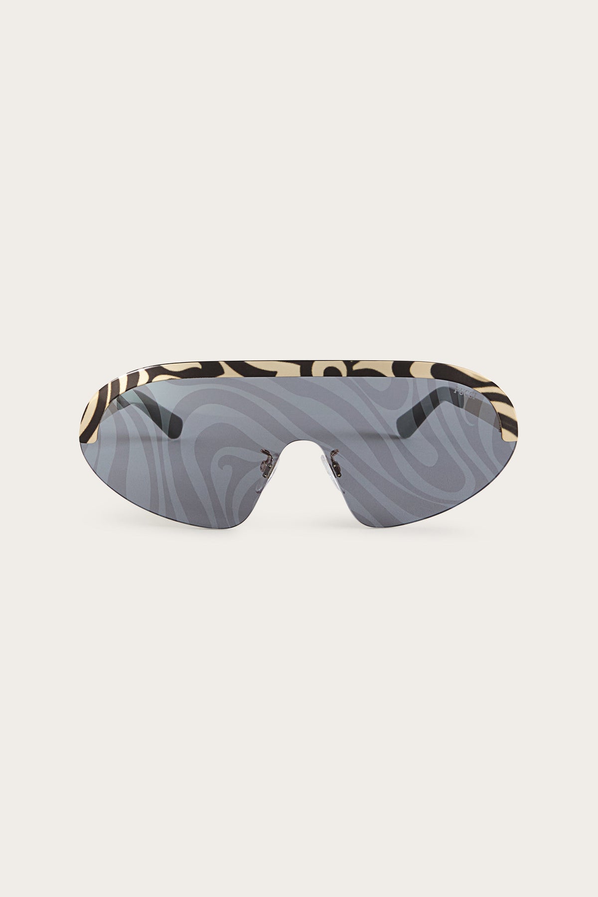 Pucci Marmo Detail Mask Sunglasses