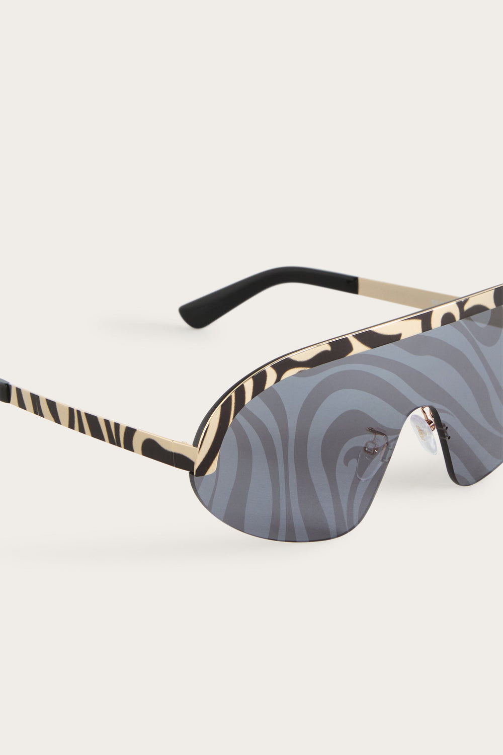 Pucci Marmo Detail Mask Sunglasses