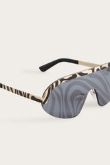 Pucci Marmo Detail Mask Sunglasses
