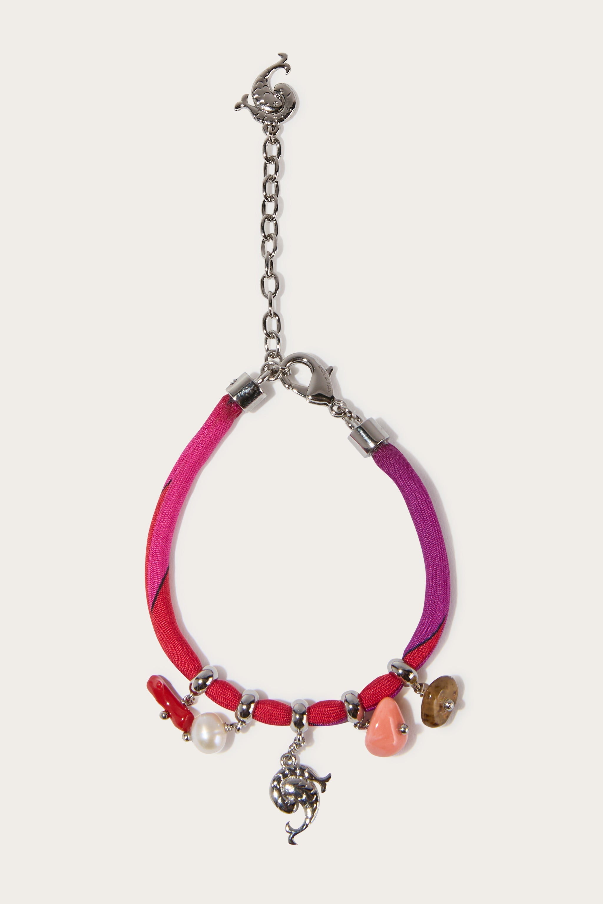 Pucci Silk Bracelet with Charms
