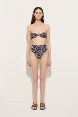 Pucci Labirinto Print Bandeau Bikini Top