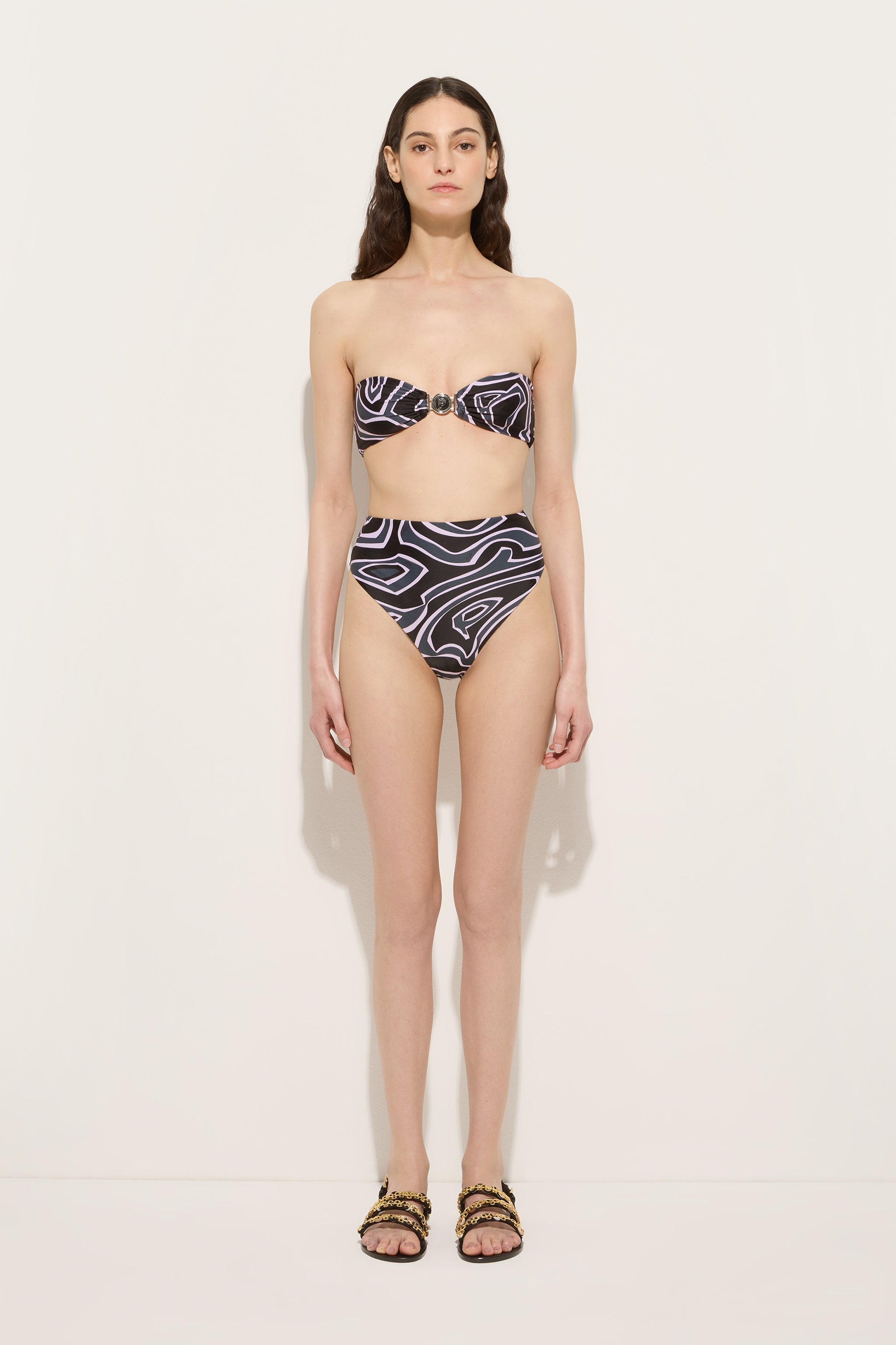 Pucci Labirinto Print High-Waisted Bikini Bottom