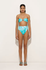 Pucci Marmo Print High-Waisted Bikini Bottom