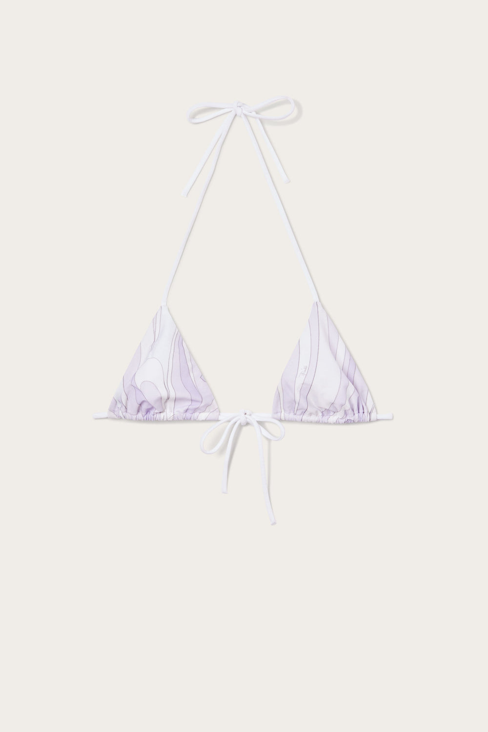 Pucci Marmo Print Triangle Bikini Top