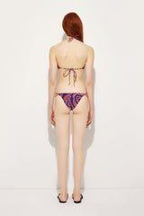 Pucci Labirinto Print Triangle Bikini Top