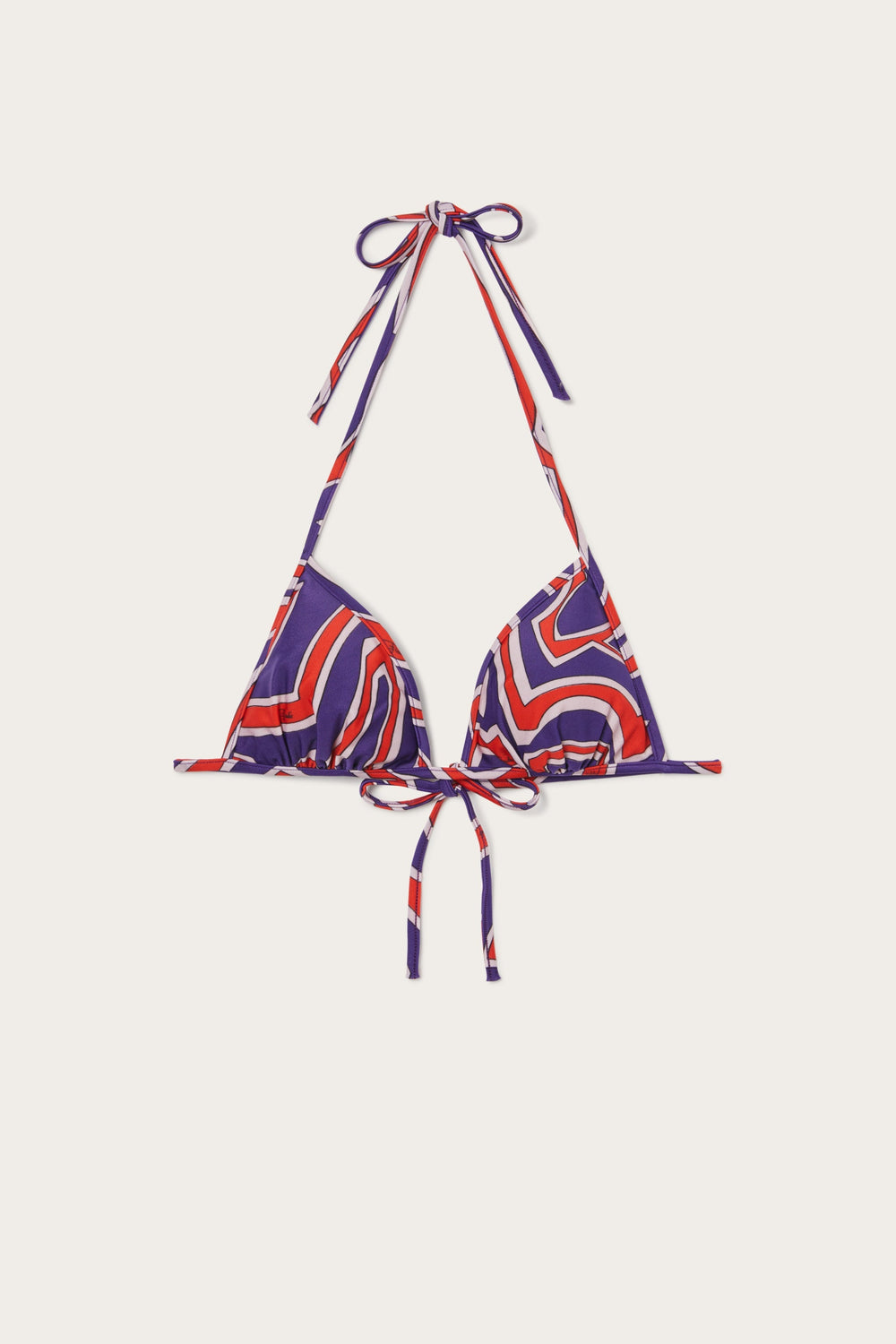 Pucci Labirinto Print Triangle Bikini Top