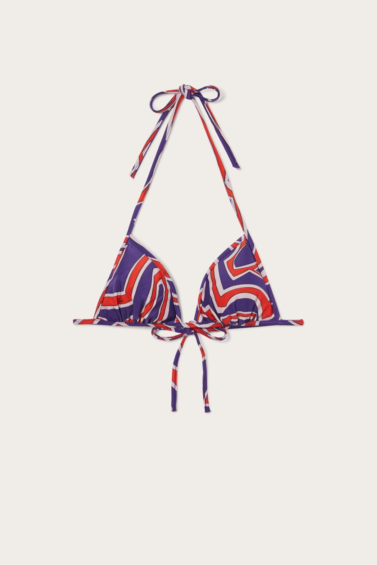 Pucci Labirinto Print Triangle Bikini Top