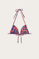 Pucci Labirinto Print Triangle Bikini Top