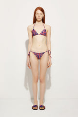 Pucci Labirinto Print Triangle Bikini Top