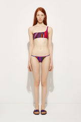 Pucci Iride Print One shoulder Bikini Top